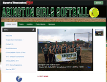 Tablet Screenshot of abingtongirlssoftball.com